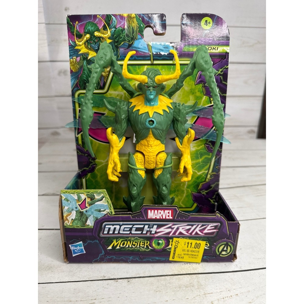 Marvel Mech Strike Monster Hunters Loki‎ 6" Action Figure NIB Hasbro